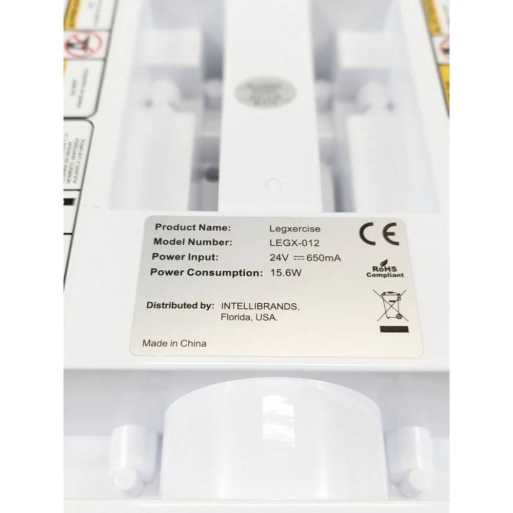 LegXercise Pro LEGX-012 White and Black Under Desk Leg Exerciser